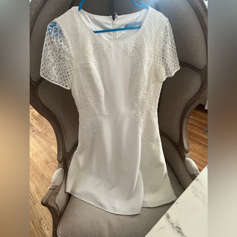 Classy Lacey white dress size 6 Antonio Malani
